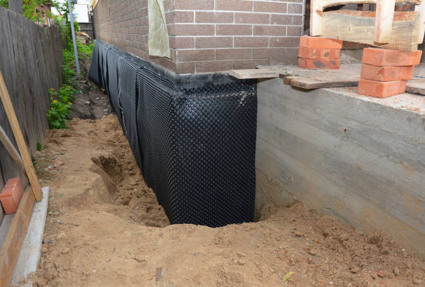 SJ Waterproofing Pros technician performing targeted Vapor Barrier Installation assessment in Moxahala, OH